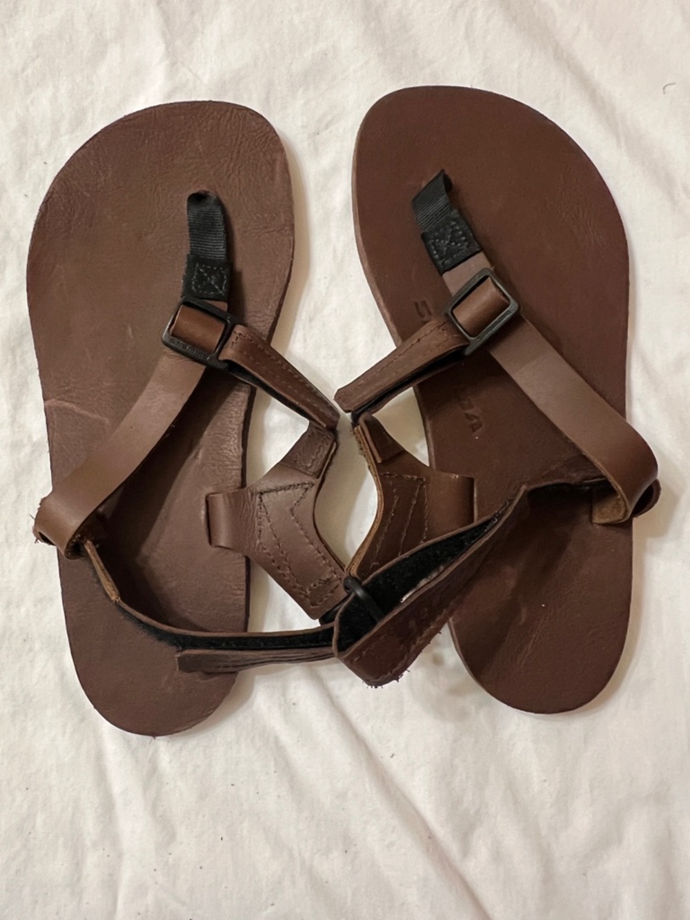 Shamma Super Browns Leather Strappy Sandals NEVER WORN